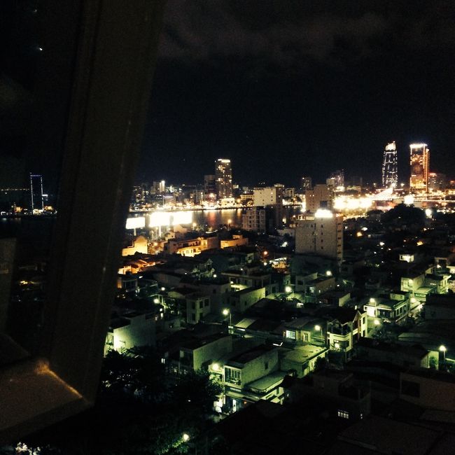 ホテルの部屋からの景色。<br />