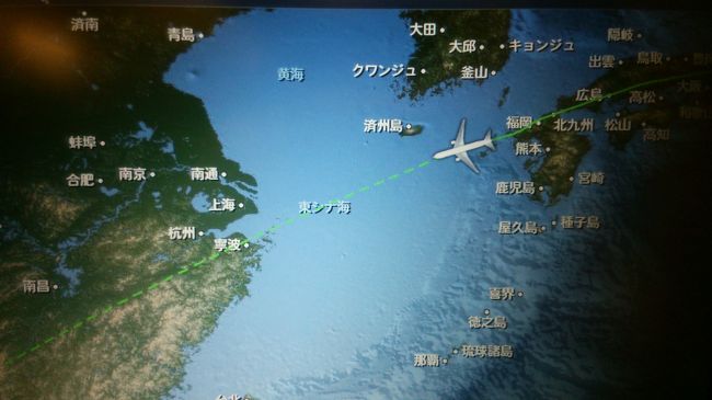 順調に飛行中<br /><br />先ほど、お肉を残すと、パーサーが出てきて<br />「焼き加減は大丈夫か？お口に合わなかったのか？」などと心配してくれます<br /><br />それもそのはずで、前述のとおり他のお客はベトナム人ご夫婦だけ<br /><br />そそくさと食事したら寝てしまいました<br /><br />残ったのは自分のみ…濃厚なサアビスが続きます