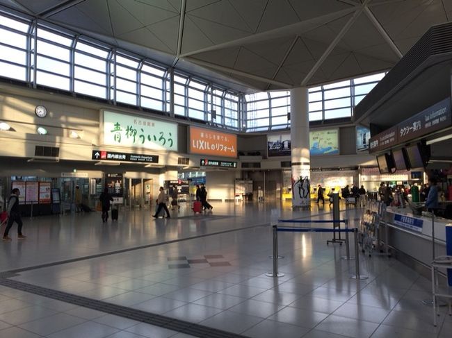 名古屋国際空港から出発です