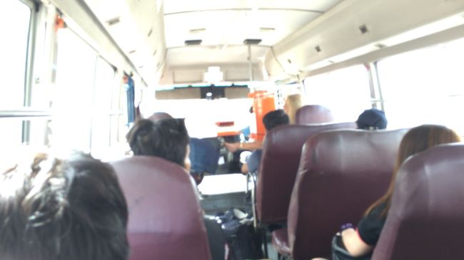 私が、乗ったのは３４番のバスで、これはブルネイ市内のターミナルに到着しました。地球の歩き方には、ターミナルも地図上に乗っており、そこからオールドモスクなどは、十分に歩いて観光できます。だから、このターミナルを目標に空港からは移動すればいいと思います。ただ、バス停を見つけるのが、大変だと思いました。その上、交通量の多い通りを横切る必要があるので、細心の注意を払ってください。ちなみに、バスの料金は１ドル(９０円)です。