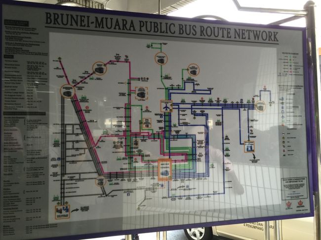 路線図です。結構、バスはたくさん走っていると思いました。