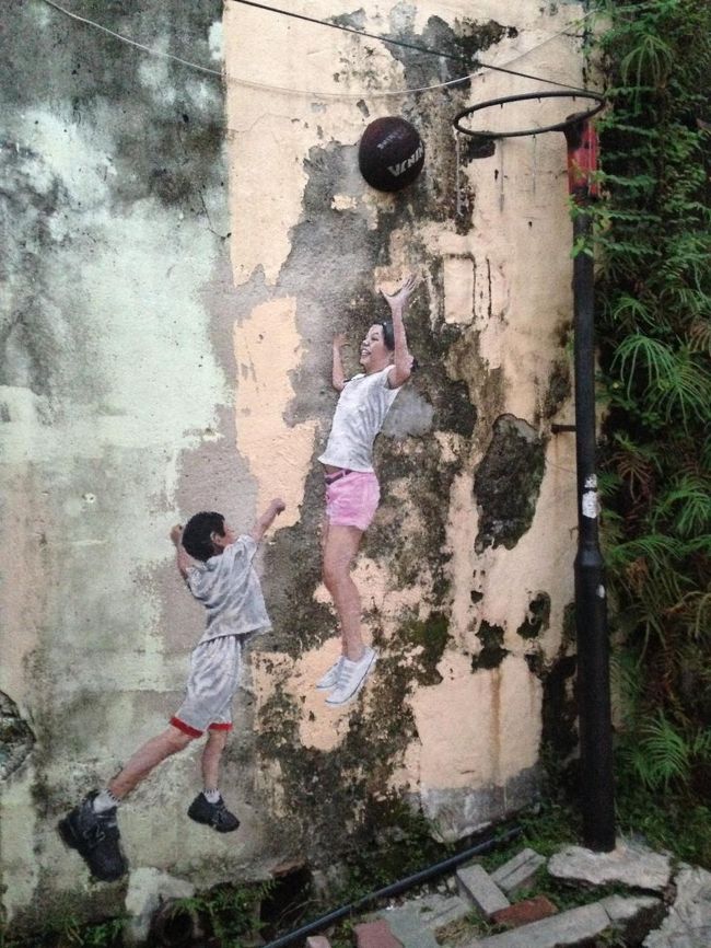 壁画⑮<br />バスケットゴール