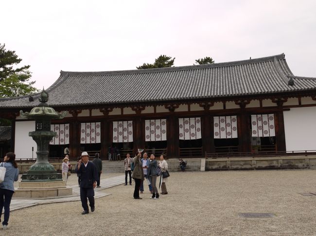 さぁしっかりとお参りもしたので次は大講堂へ<br /><br />ここは仏教の学問を研鑽したり、法要を行う施設として建立されました。<br />大講堂の両脇には経蔵と鐘楼があってね、<br />これは古代寺院の様式で、大講堂に並んで経蔵・鐘楼が並存するのは法隆寺なんだそうですよ。<br />なのに経蔵と鐘楼の写真を撮り忘れたよ…<br />