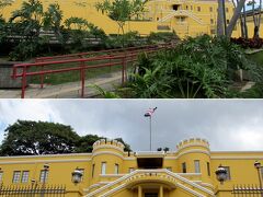 コスタリカ国立博物館 （Museo Nacional de Costa Rica）。
1949年に軍隊が廃止されるまで、陸軍の司令部があった要塞です。
今は黄色ですが、これは後から塗られた色です。

中には、コスタリカの歴史、文化などに関する展示があります。
大晦日でオープンしていませんでした。