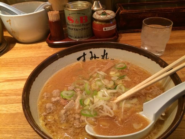 <br />　ここも、目的のラーメン。こってりでした