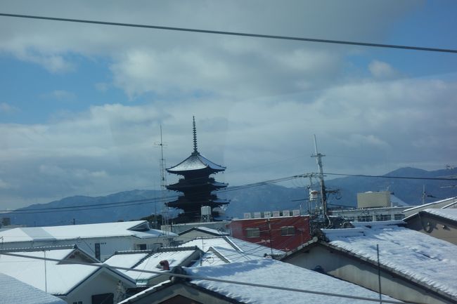 京都は、記録的な積雪だったらしい。<br />帰宅してから、知った。