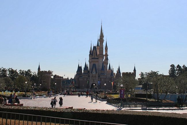 ２時からのお昼のパレードを観たいとのことで、<br />買い物＆アナとエルサのイベントの為のデコレーションを写真に<br />撮りながら待ちます。