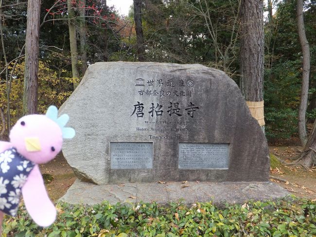 前に訪れた時は夏だったので、<br />池には蓮の花が咲いて、苔の緑も鮮やかで<br />質素な中にも癒しがあったのですが、<br />冬の唐招提寺は、だいぶイメージが違い<br />質素を極めたような印象でした。