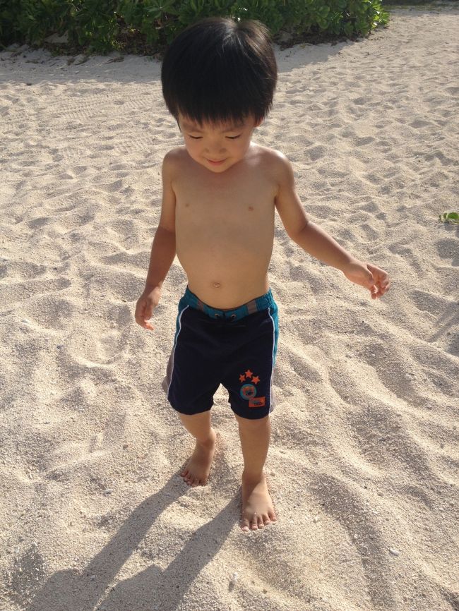 白砂がサラサラで気持ちいい。