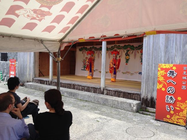 私たちが見学している間に琉球舞踊が見られたそうです。<br />