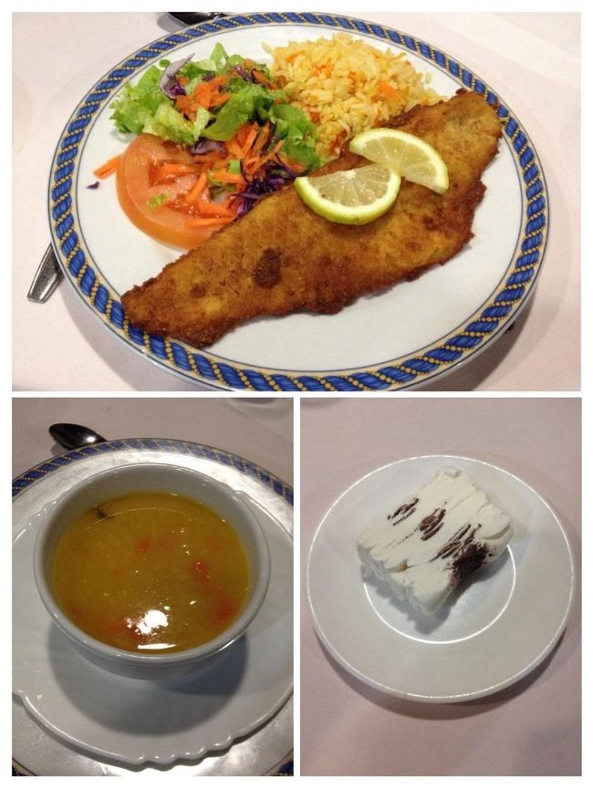 白身魚のソテー<br />晩メシはリスボンで頂いた。<br />