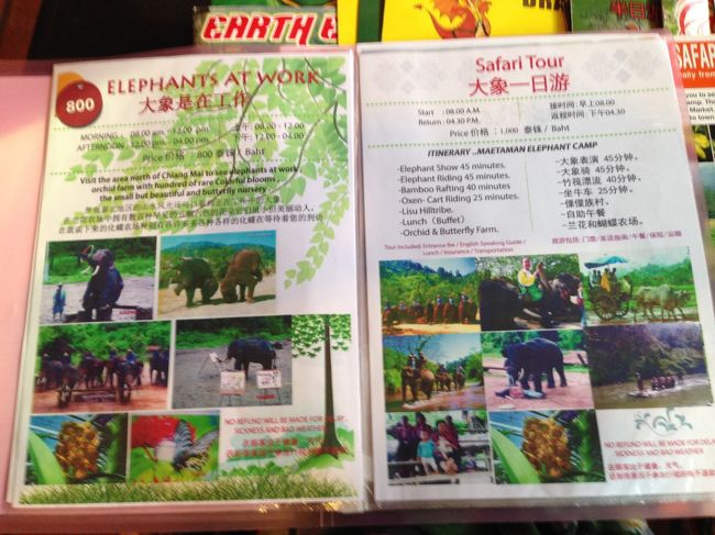 エレファントサファリだけでも<br />数種類ある