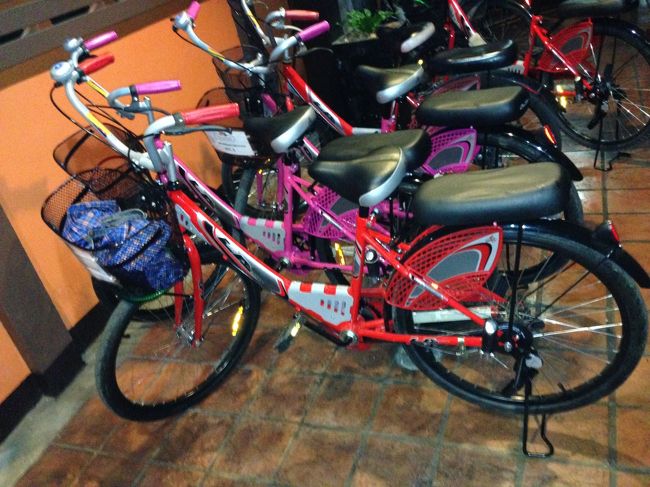 ホテルにあった自転車を借りることにした。<br />１日レンタルで50Ｂ<br /><br />