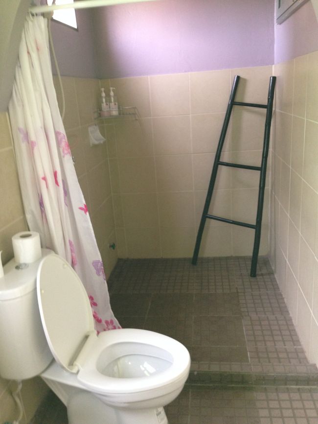 トイレとシャワー<br />朝晩は冷え込むのでシャワーの温度を<br />40度くらいに設定したいのだが<br />チョロチョロしか出てくれない・・<br />まるで年寄りのしっこ並みの勢い<br /><br />また<br />トイレットペーパーのホルダーが無いので<br />排泄の前に必ずペーパーを手に持っておかないと<br />排泄後、体をよじって<br />ペーパーを探さなくてはならない。