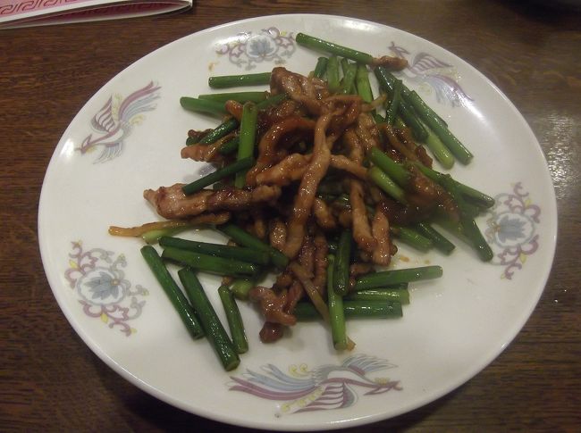 にんにくの芽と肉の炒め