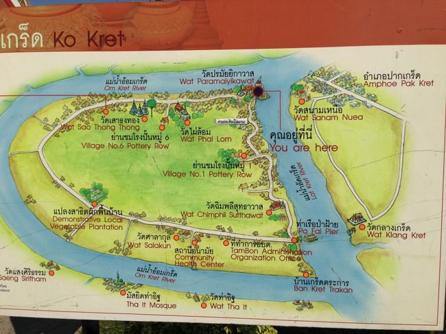 クレット島の地図