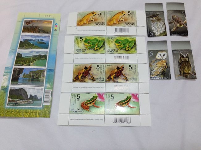 中央郵便局では<br />フクロウ　カエル　きれいな景色の切手を購入<br /><br />ココでは掲載してあるとおりの金額でした