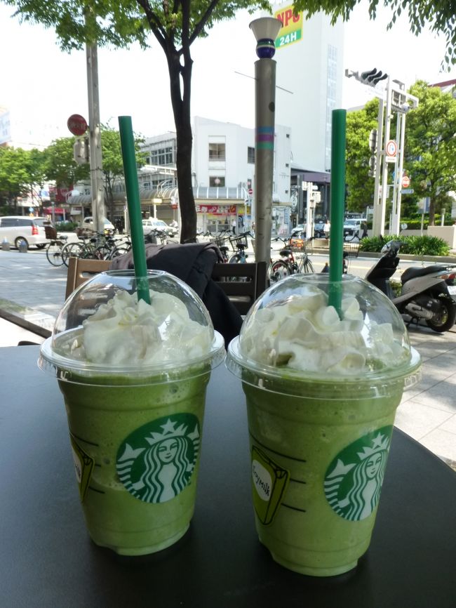 スタバで、抹茶フラペチーノ。