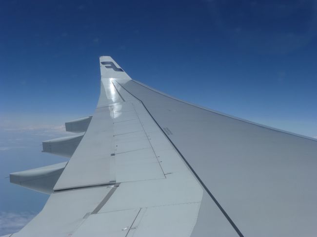 フィンエアーのヘルシンキ経由でハンガリーに戻ります。