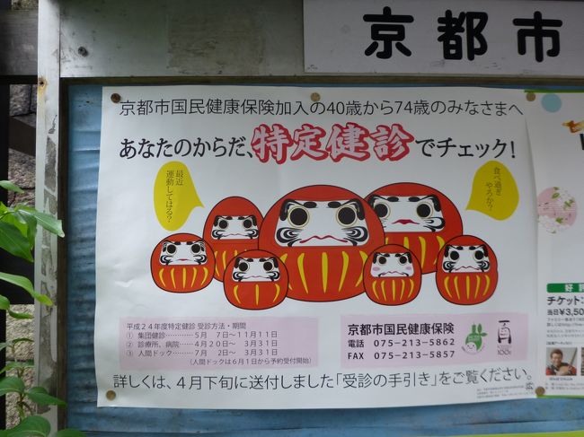健診のポスターも京都という感じ。