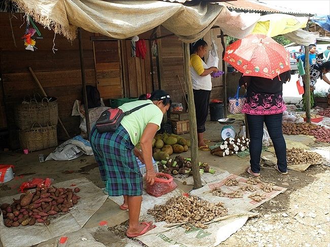 セリキンの村の週末バザール。<br /><br />村の入口から一番奥まった一画には、野菜売り場もありました。<br /><br />そして、この先数百ｍ先にあるのは…、