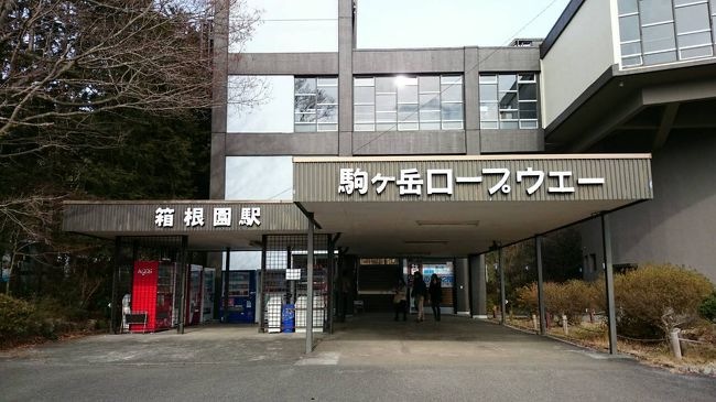 箱根神社から駒ケ岳ロープウェイまで徒歩。<br />果てしなかった。