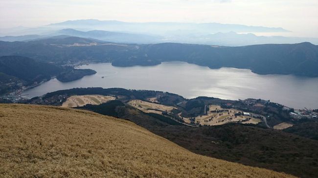 駒ケ岳から見た、芦ノ湖。