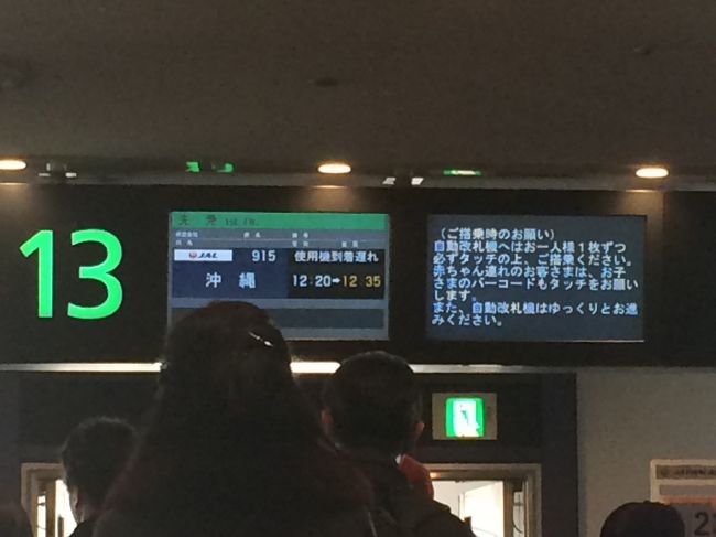 JAL915、この日第1レグ。ただし、15分の遅延。
