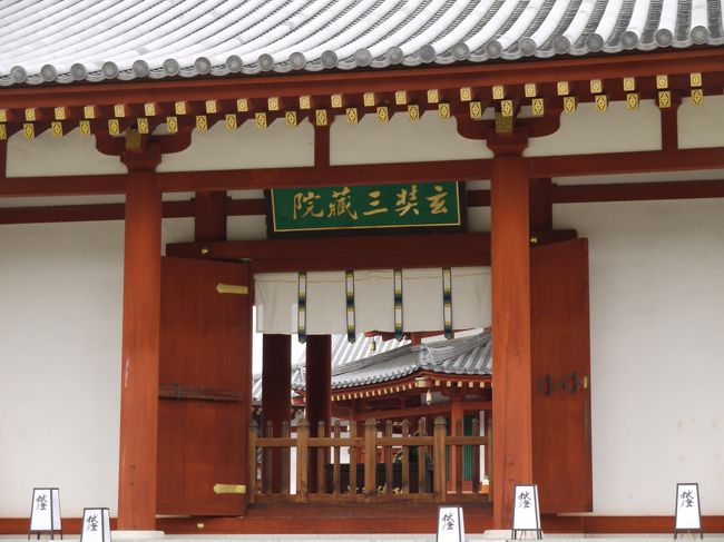 玄奘三蔵の最も究めたかった事は、「瑜伽唯識［ゆがゆいしき］」の教えだそうでその教えの流れを継承している宗派が法相宗［ほっそうしゅう］なんだって。<br />現在、薬師寺と興福寺が法相宗の大本山。<br />玄奘三蔵は法相宗の始祖に当たります。