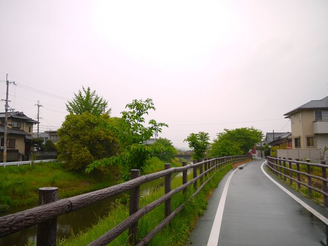尼ケ辻駅にはけっこうすぐについてしまった。<br />「まだ帰りたくない病」を発症してた私は<br />さらに平城宮まで行ってみることにした。しかも歩いて。<br /><br />川沿いをるんるん気分で歩く♪<br />そういや歩いてる人はあんまり見なかったなぁ〜
