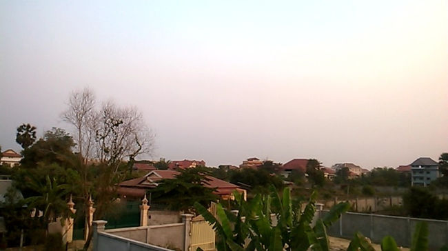 シエムリアップ市内の風景です｡