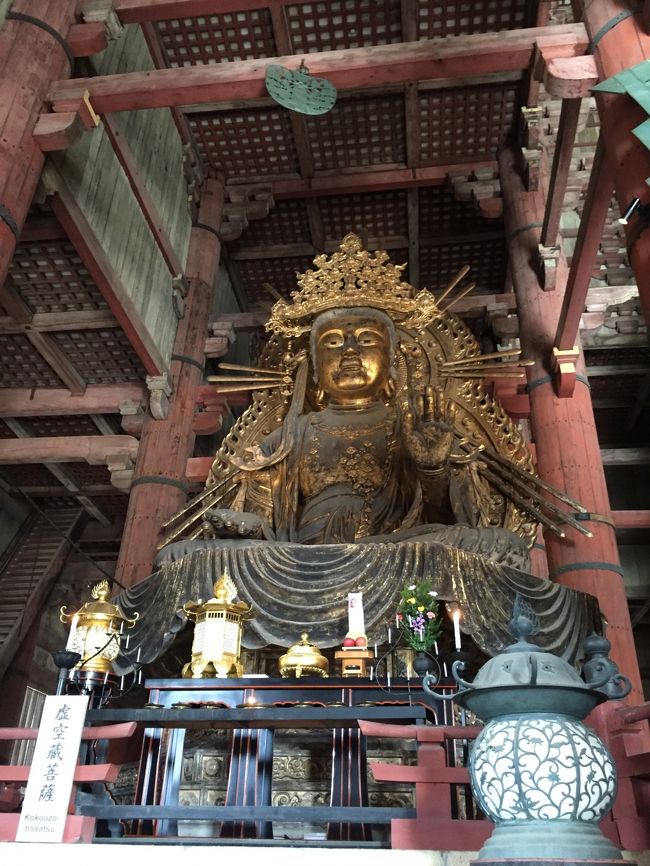 正面向いて大仏さんの左に座ってる虚空蔵菩薩さん。<br /><br />