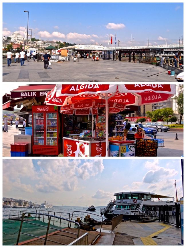 ガラタ橋の前の広場にクルーズ船が<br />各方面に出ている「エミノニュ桟橋」<br />があります。<br />とにかく広いンです。