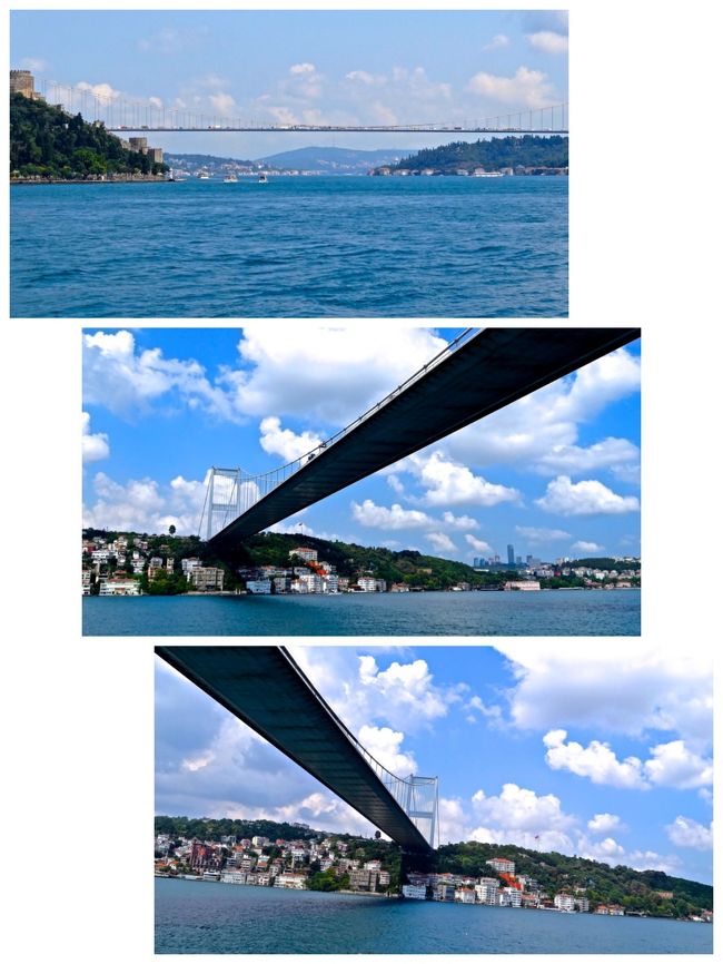 「ボスポラス大橋」<br />すごいね！<br />１９７３年日本企業によって<br />架設された橋なのですね。