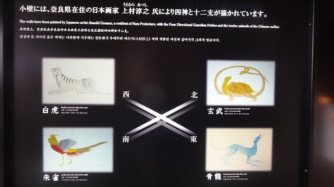 四神というのは、北の玄武、東の青龍、南の朱雀、西の白虎です。