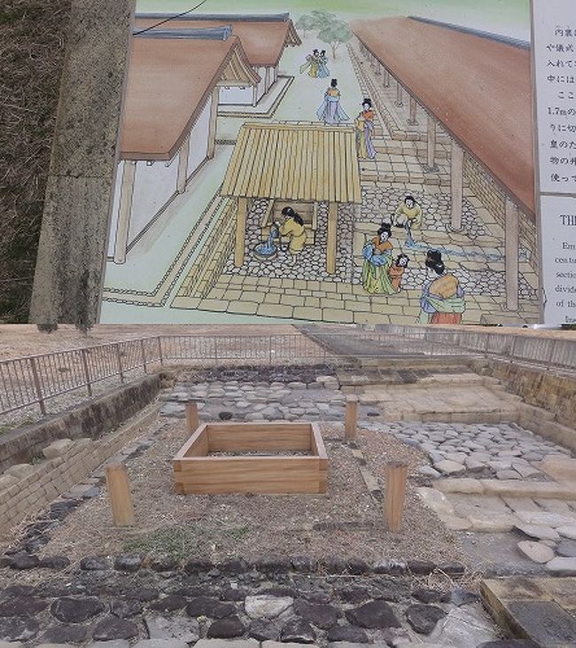 内裏の井戸と生活風景