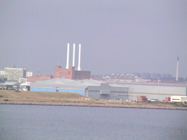 コペンハーゲン港につく前の様子