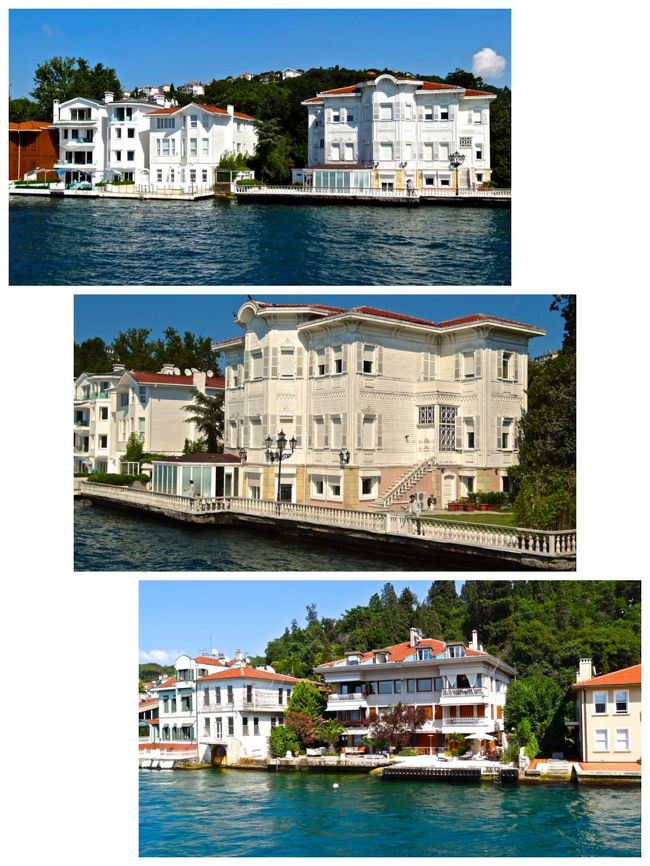 瀟洒な家並を眺め