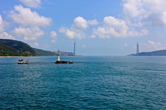 とうとう遠くに黒海が見えて<br />きました。