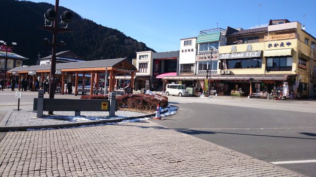 到着！東武日光駅周辺です。