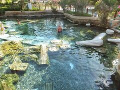 パムッカレ温泉。

有名な遺跡が転がっている温水プールです。

今となっては、何で遺跡が転がっているのか、聞くこともバカバカしくなるほどメジャーな温水プールになっています笑。