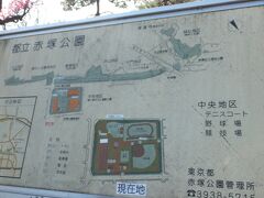 「東京都立赤塚公園」にやって来ました。

高島平団地と首都高速５号池袋線に沿って東西に連なる、面積250,466.84平方?の大きい公園です。

1974年（昭和49年）6月1日開園とのこと。

