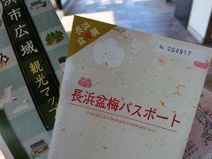 何時も仲良くして下さっているbettyさんと、長浜1dayトリップ。

長浜駅の観光案内所で、長浜盆梅パスポートを1000円で購入。
盆梅展と、以下の施設から4か所を選んで入場できる。
カッコ内は、パスポートなしの入館料。
かなりお得。

長浜城歴史博物館（入館料400円）
長浜鉄道スクエア（入館料300円）
北国街道　安藤家（入館料300円）
長浜アートセンター（入館料600円）
今重屋敷能舞館（入館料500円）
海洋堂フィギュアミュージアム黒壁（入館料800円）
曳山博物館（入館料600円）
長浜別院 大通寺（入館料500円）
ヤンマーミュージアム（入館料600円）
国友鉄砲の里資料館（入館料300円）
浅井歴史民俗資料館（入館料300円）
五先賢の館（入館料300円）
小谷城戦国歴史資料館（入館料300円）
高月観音の里歴史民俗資料館（入館料300円）

