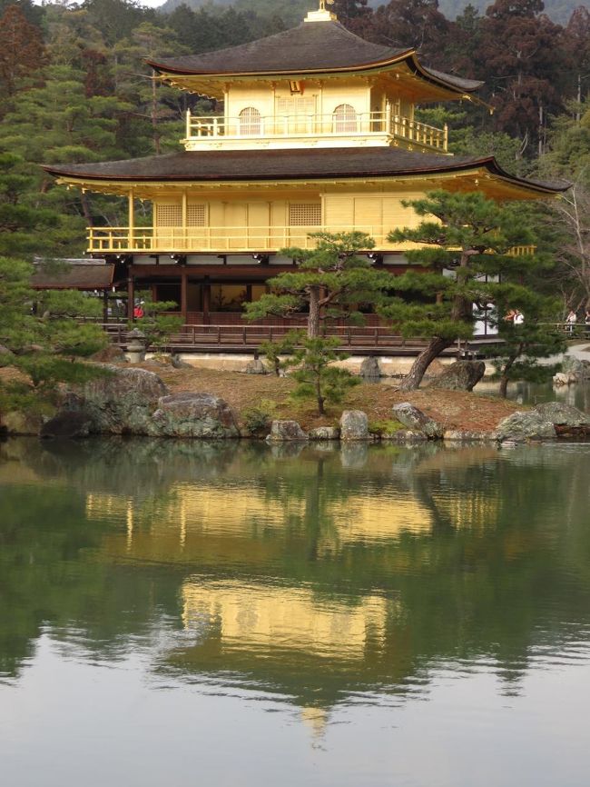 堂々たる金閣。