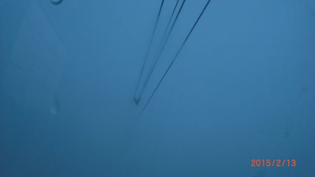 ミルミルまにあたり一面霧で覆われ、ほとんど視界ゼロ。