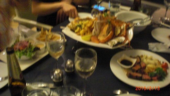 シーフードプラッターＡＵ＄185は外せません。