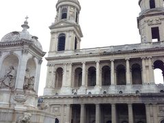 ラスパイユ市場は思ったよりも小規模でちょっと肩すかし。車線に挟まれた細い道に100メートル屋台が連なった感じ。でも色とりどりの野菜が見れて楽しかったな。肉とか買って食べてみたかった＞＜

この辺でトイレに行きたくなり、足早にサン＝シュルピス教会を通り過ぎる(ﾉД`)