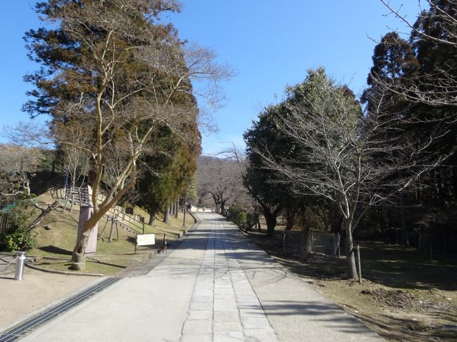 少し遠回りになりますが、<br />大仏殿横の道を進みます。