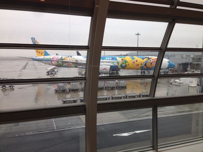 乗る飛行機はポケモン飛行機です<br /><br />往復よろしくお願いします（笑）