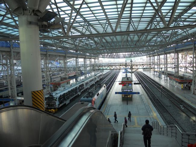 ソウル駅のホーム